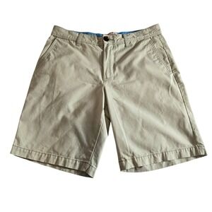 Penguin by Munsingwear Mens Shorts Light Green Waist 31 Khaki Chino 100% Cotton
